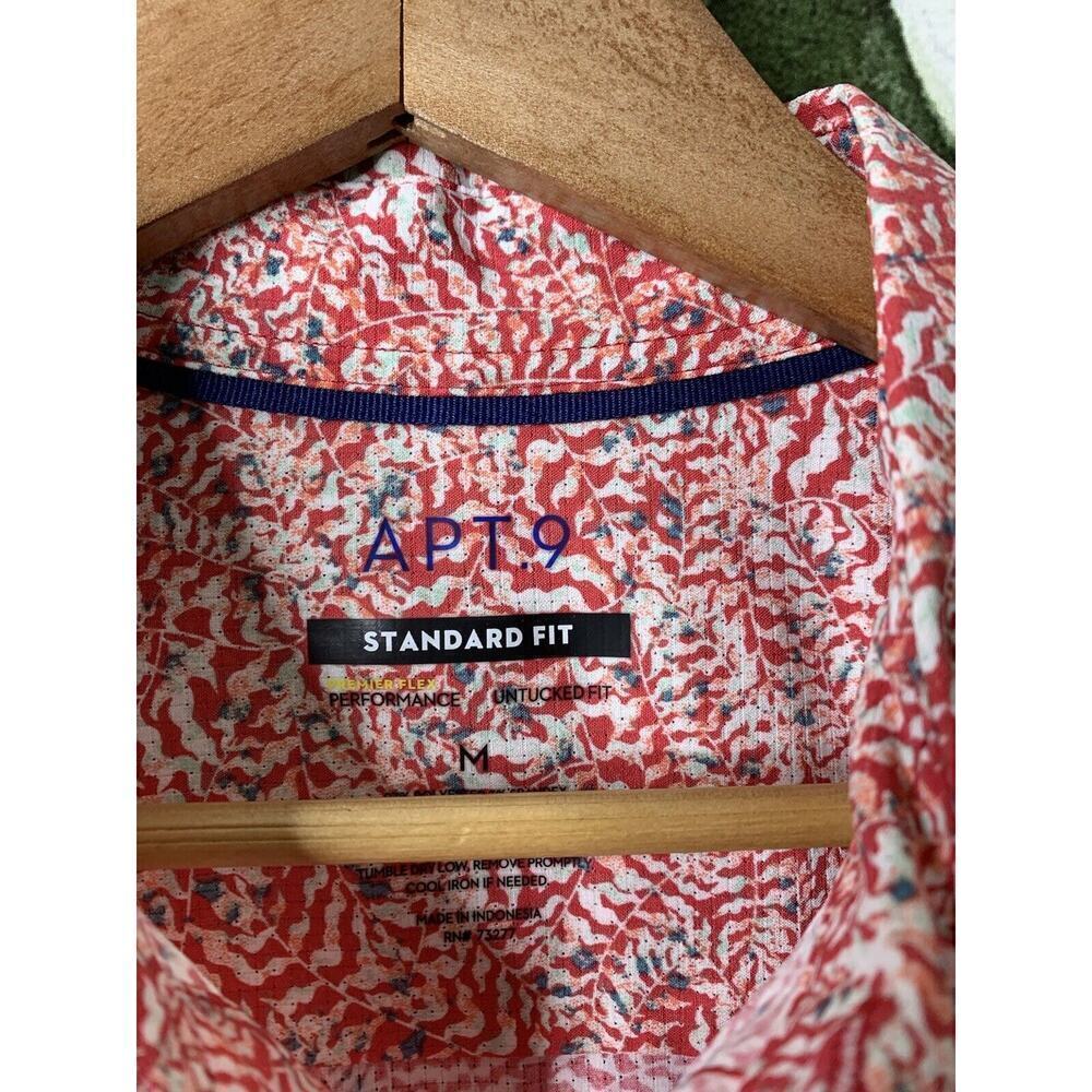 Apt. 9 Medium Standard Fit Performance Untucked F… - image 3